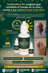 TERBINAFINA 8% ORIGINAL QUE CONBATE  EL HONGO EN LA UÑA