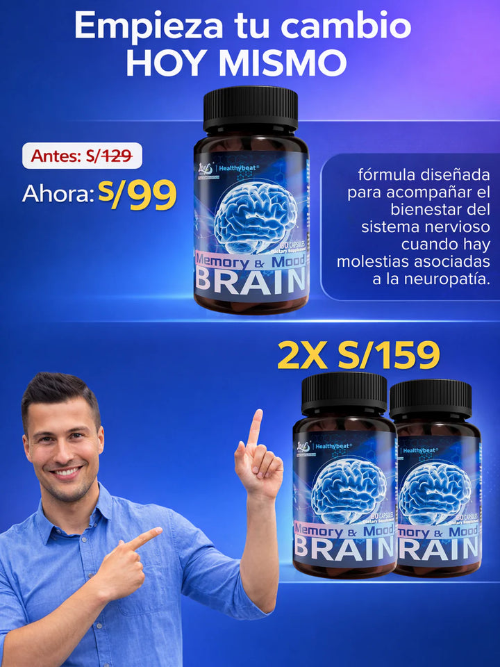 BRAIN MEMORY® – COMBATE LA NEUROPATIA