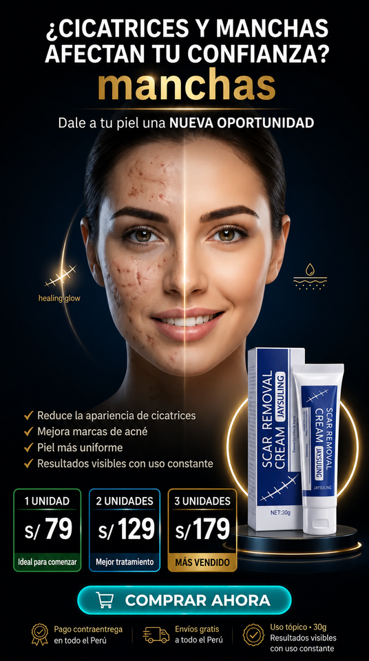 SCAR REMOVAL CREAM - AYUDA A REDUCIR CICATRICES Y MARCAS DE ACNÉ
