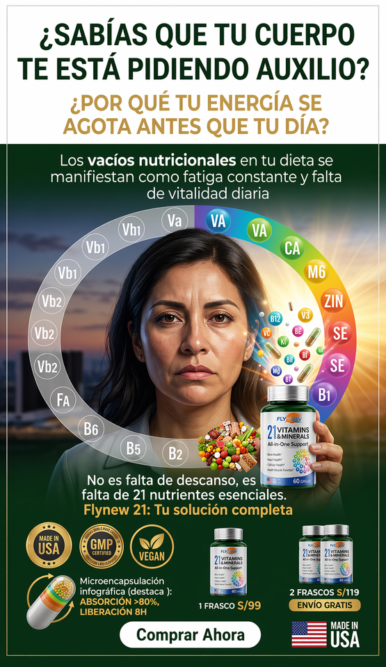 FLYNEW 21 VITAMINAS Y MINERALES 👉 MÁS ENERGÍA, MÁS DEFENSAS Y BIENESTAR TOTAL EN TU DÍA 💚