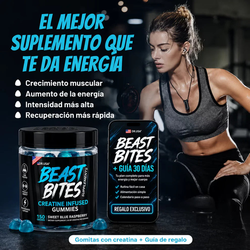 💥 BEAST BITES: LA FORMA MÁS PRÁCTICA Y DELICIOSA DE TOMAR CREATINA 🔥