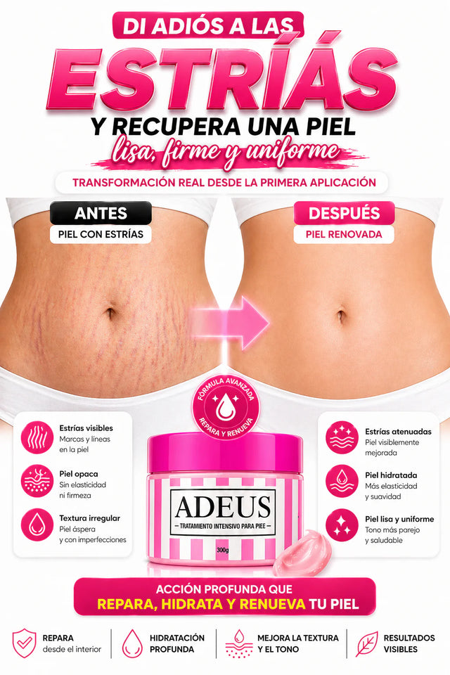 ✨ ADEUS™: CREAM ORIGINAL DE FÓRMULA AVANZADA QUE TRANSFORMA TU PIEL Y REDUCE LA CELULITIS DESDE LA PRIMERA APLICACIÓN 💖🔥