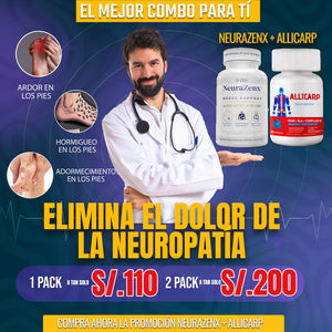 SUPER PROMO ALLICARP + NEURAZENX PRO⭐⭐⭐⭐⭐Apoya a la salud de los nervios