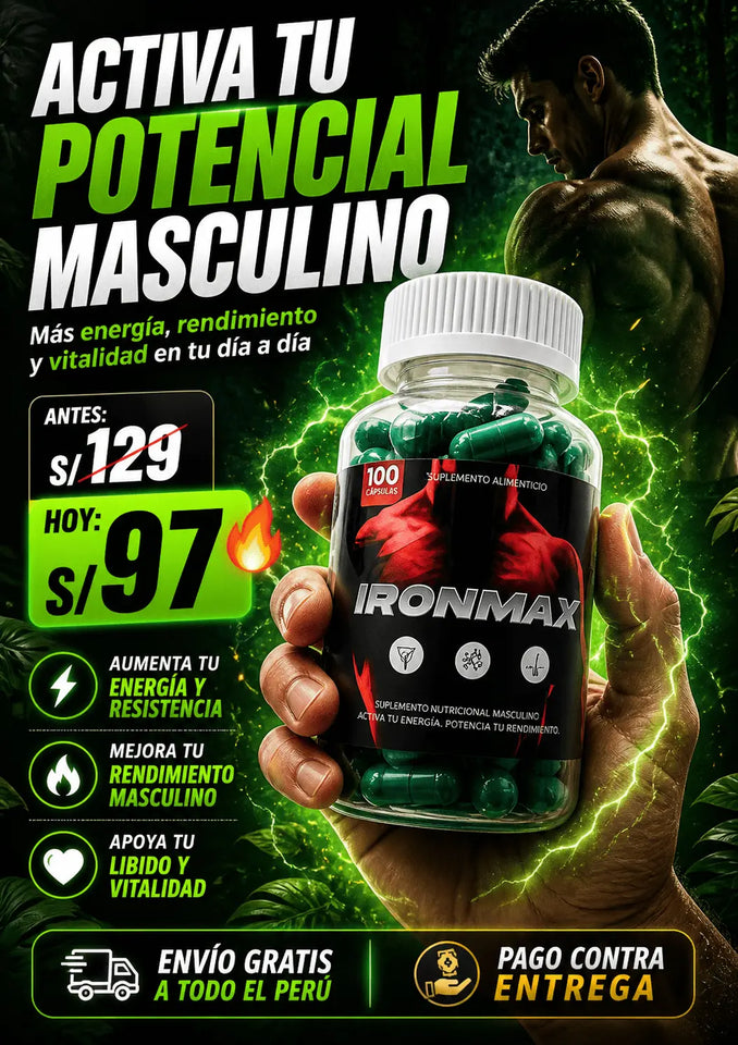 💊IRONMAX🔥 RECUPERA TU POTENCIA MASCULINA DE FORMA NATURAL