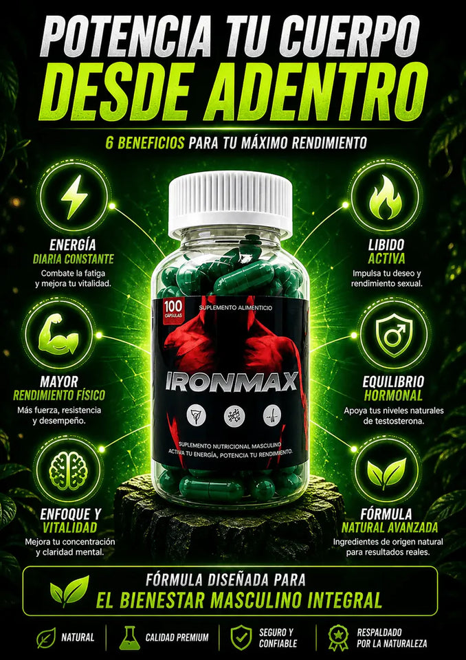 💊IRONMAX🔥 RECUPERA TU POTENCIA MASCULINA DE FORMA NATURAL