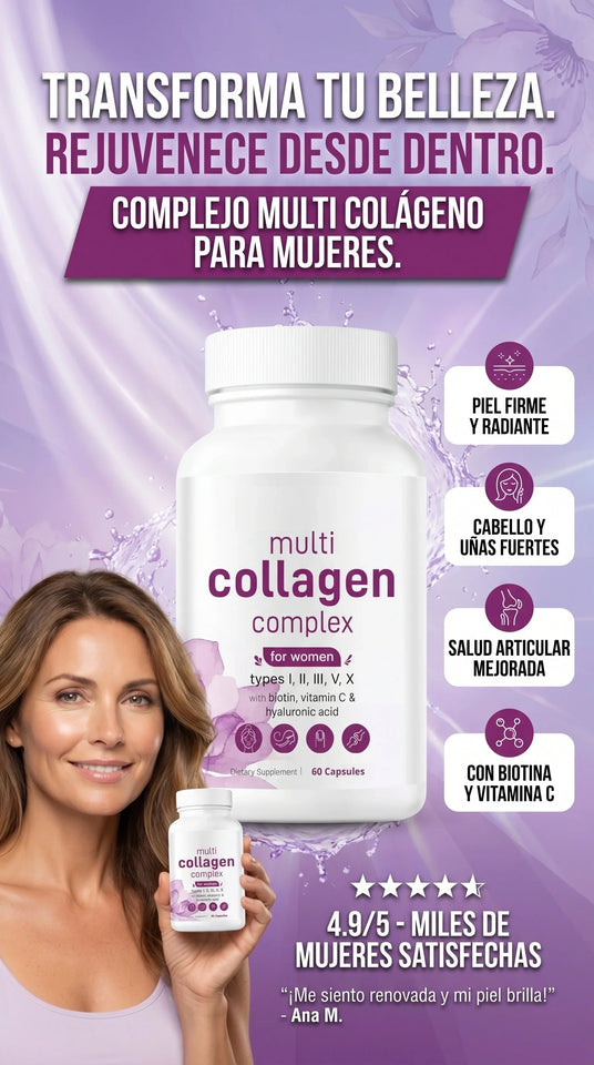 ✨ RECUPERA TU BELLEZA DESDE ADENTRO CON MULTI COLLAGEN COMPLEX FOR WOMEN 💜