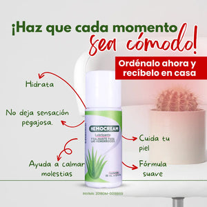 RECUPERA TU COMODIDAD ÍNTIMA DESDE LA PRIMERA APLICACIÓN CON HEMOCREAM