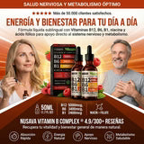 VITAMINA B12+ B6 + B1 - APOYO AL SISTEMA NERVIOSO Y CLARIDAD MENTAL | ¡COMPRA 1 Y LLÉVATE EL 2DO GRATIS!